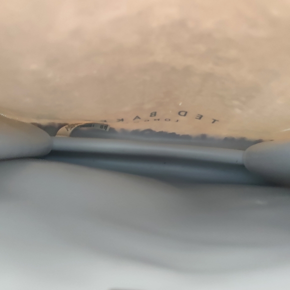 TED BAKER London Large & Small Shopper Tote Bag Duo Set x2 Grey Cream Bow 1 New - Picture 8 of 8